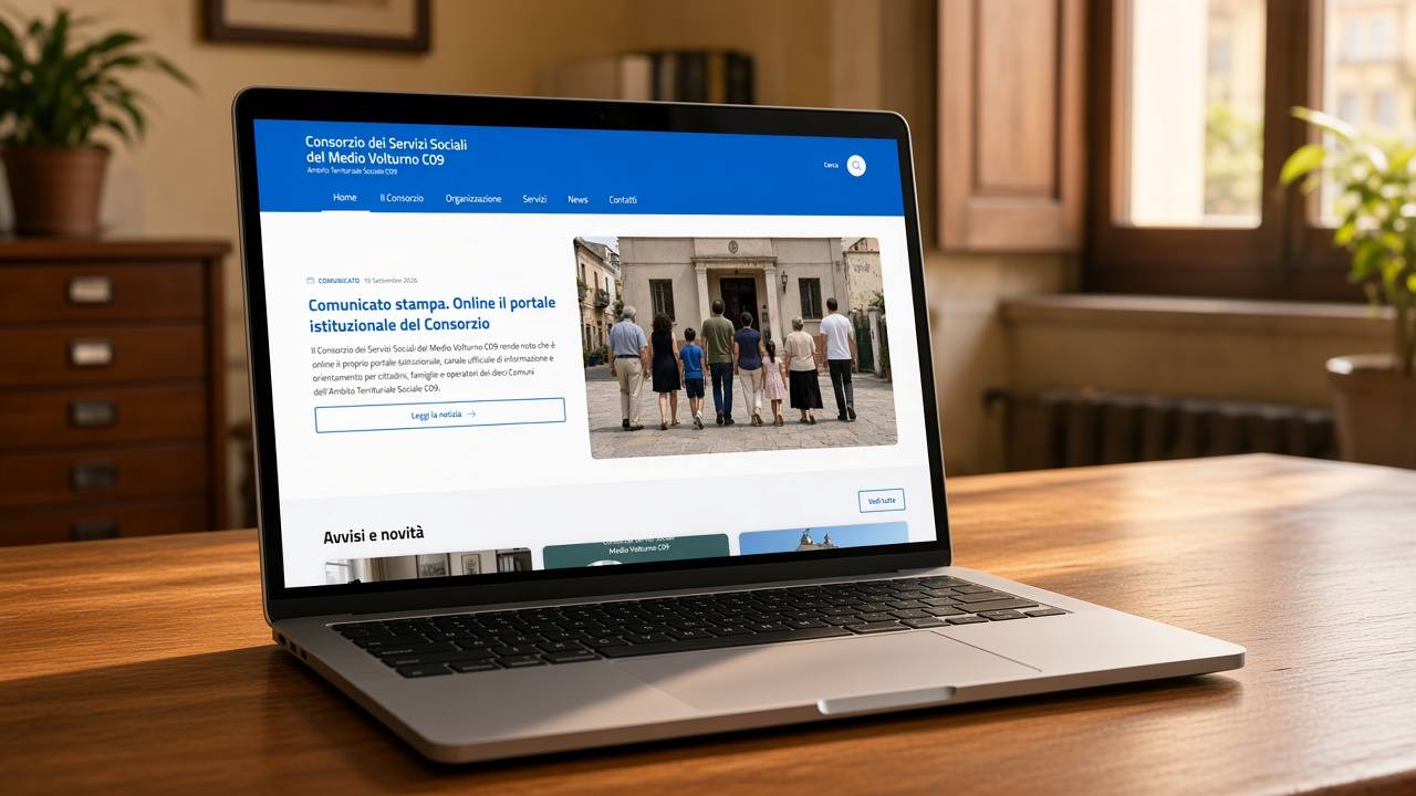 Comunicato stampa. Online il portale istituzionale del Consorzio
